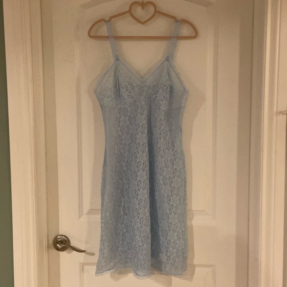 St. Michael Other - Vintage St. Michael Lingerie Full Slip blue​​​​​​​